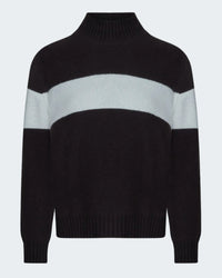 One Stripe Turtleneck Jumper in Bitter