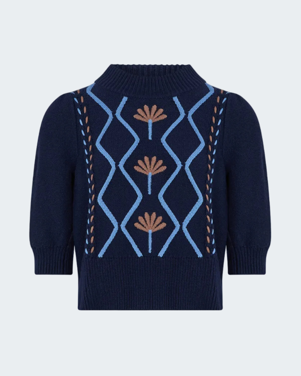 Addy Sweater in Floral Cables