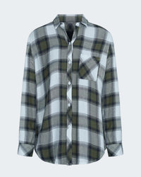 Hunter Shirt in Olive Ivory