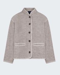 Olympe Wool Jacket in Beige Gris