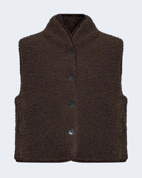 Kensi Vest in Chocolate Brown