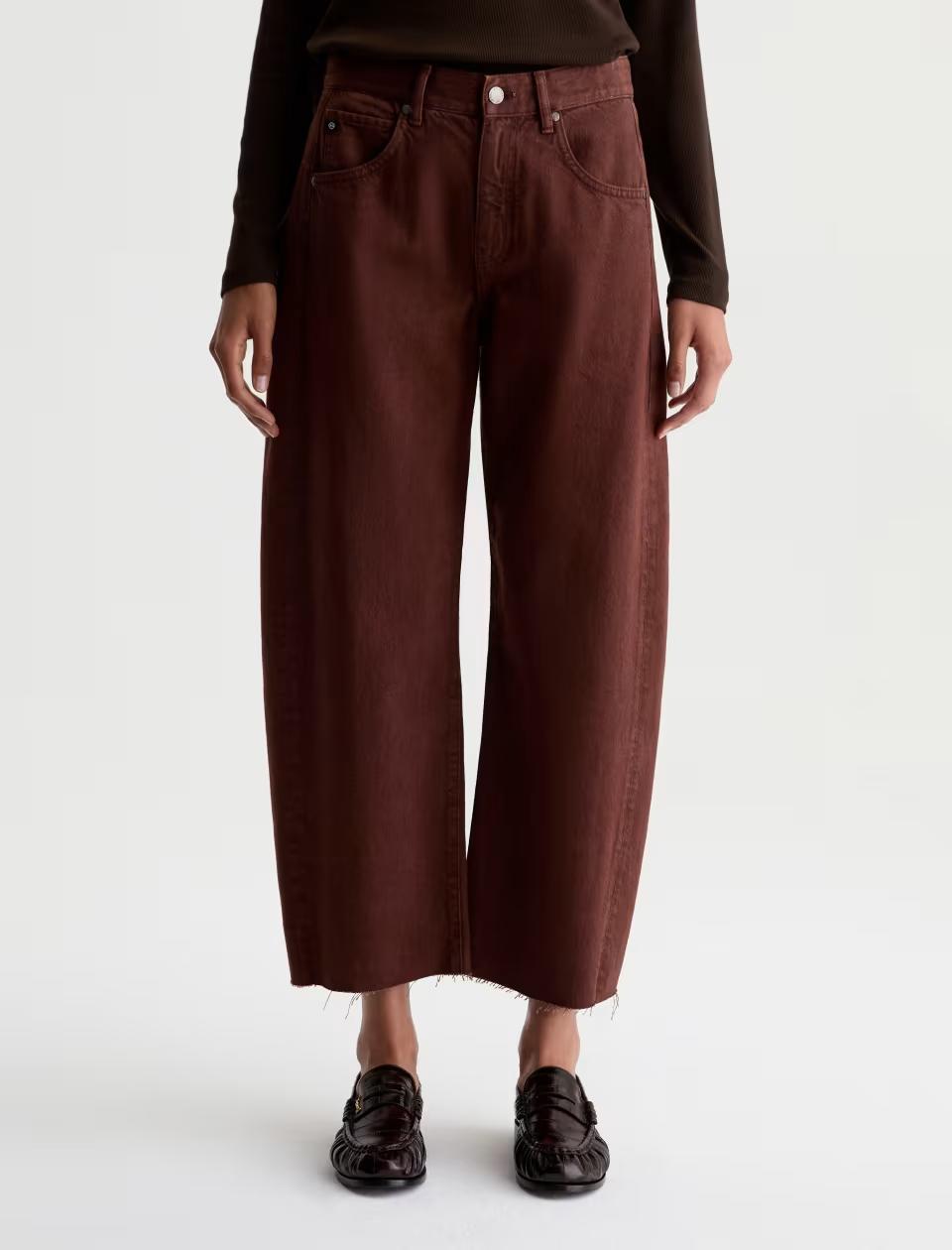 Hattie Crop in Chestnut