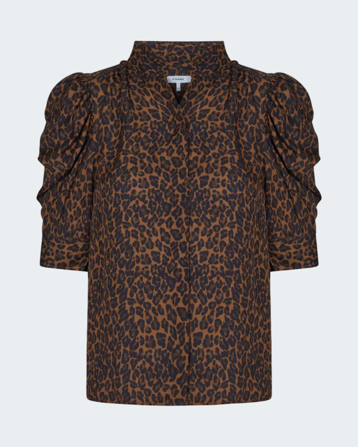 Gillian Top in Light Leopard Multi
