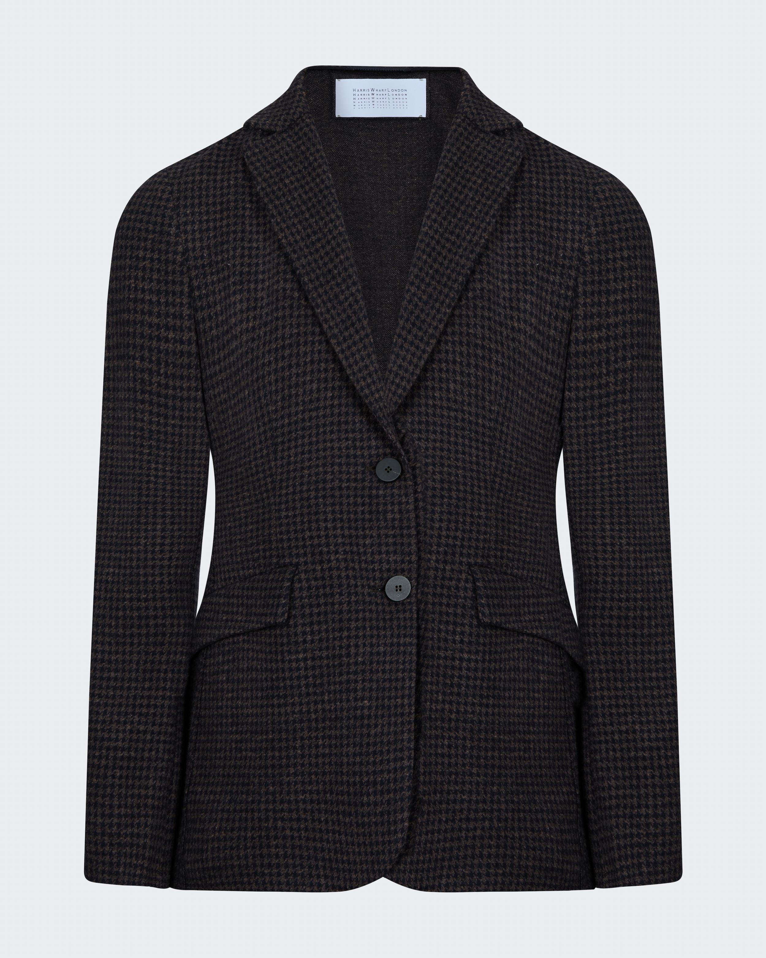 Hacking Jacket in Brown Blue