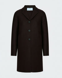Boxy Coat in Bordeaux