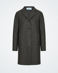 Boxy Coat in Brown Grey