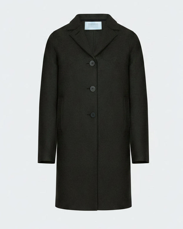 Boxy Coat in Dark Khaki