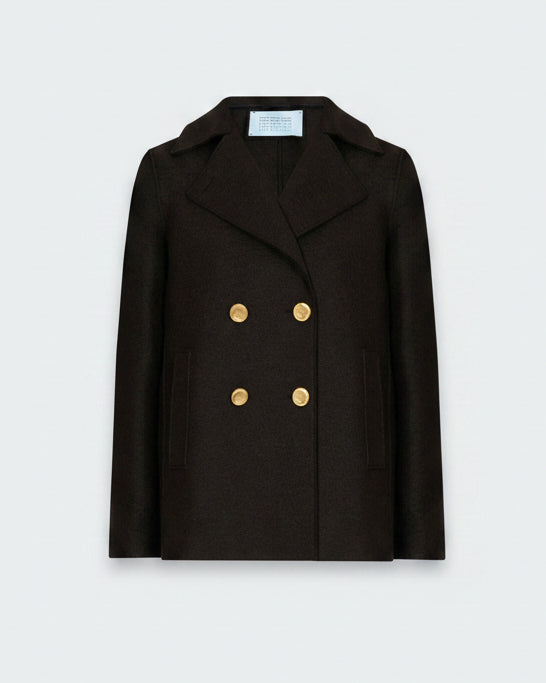 Peacoat in Dark Brown
