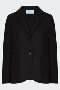 Stand Up Collar Blazer in Dark Brown