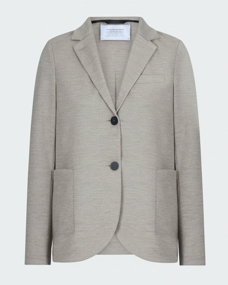 Stand Up Collar Blazer Dove