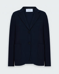 Stand Up Collar in Navy Blue