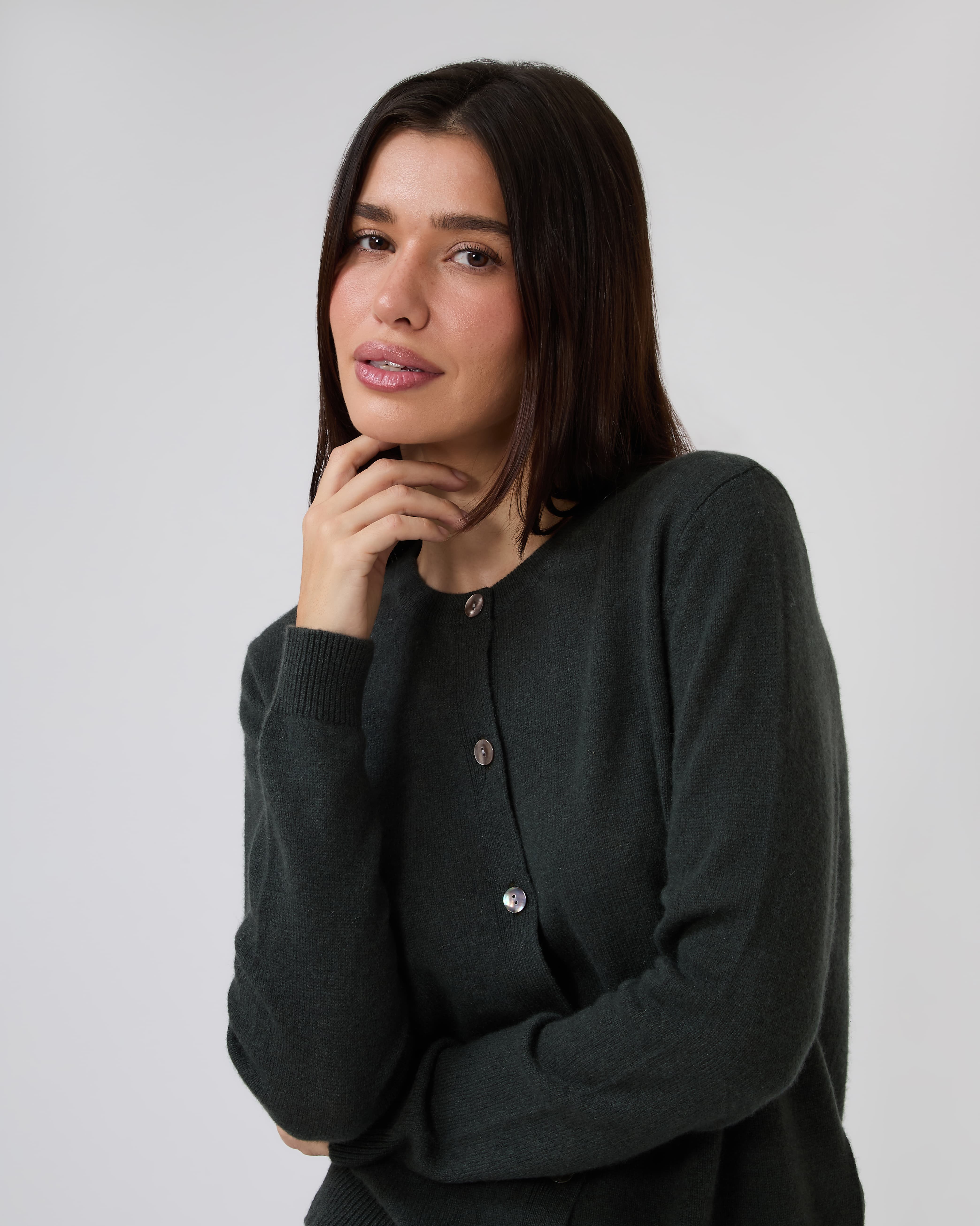 Lightweight Cardigan in Breen