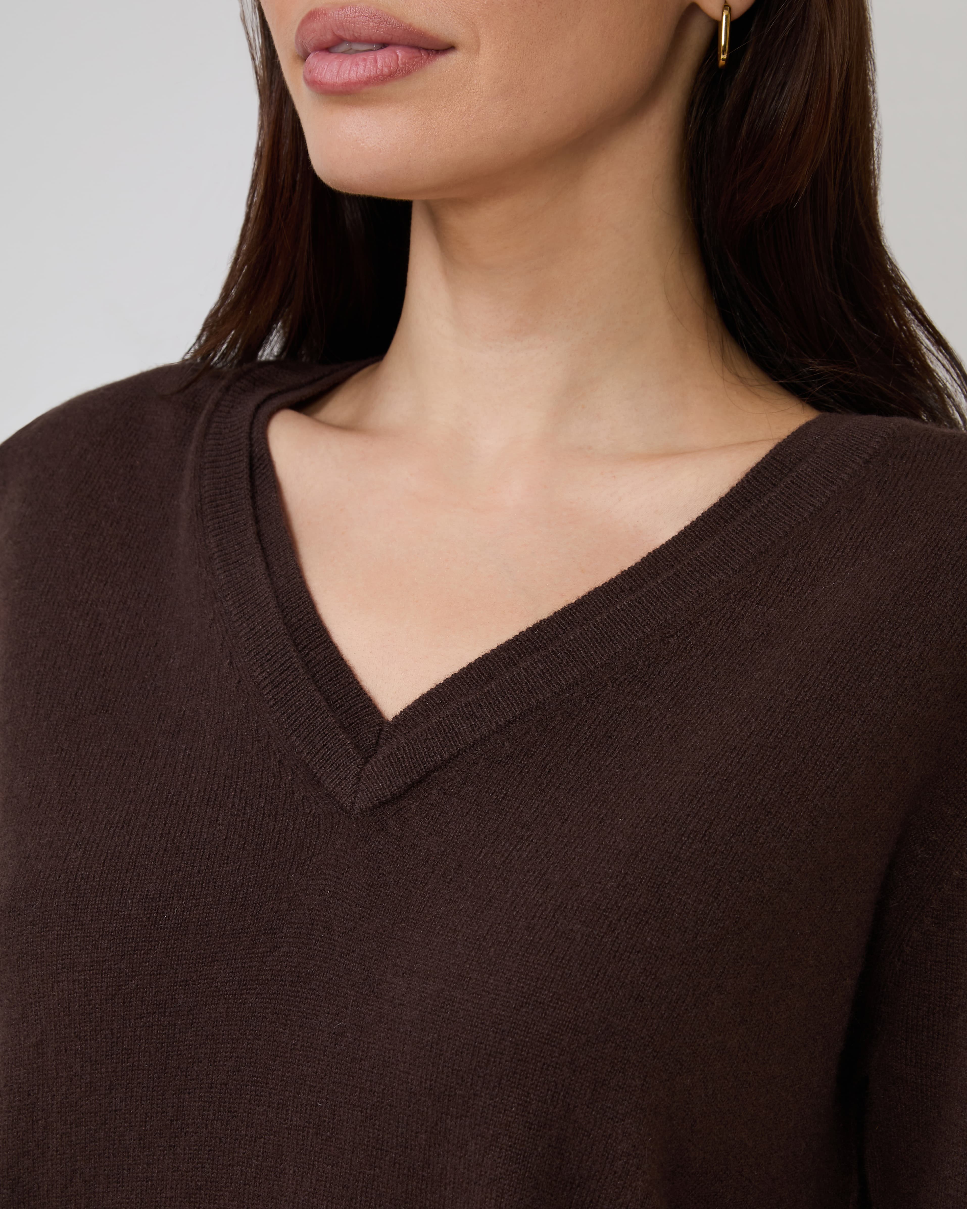 Double V-Neck Sweater in Pluto