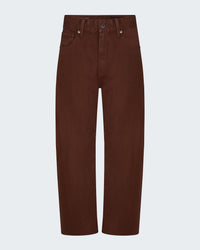Hattie Crop Barrel Leg in Chestnut