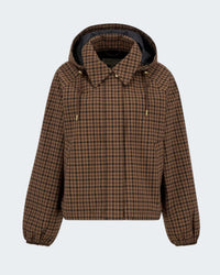 Audrey Showerproof Jacket in Vicuna Gingham Check