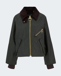 Arlene Waxed Jacket in Fern Ancient Tartan