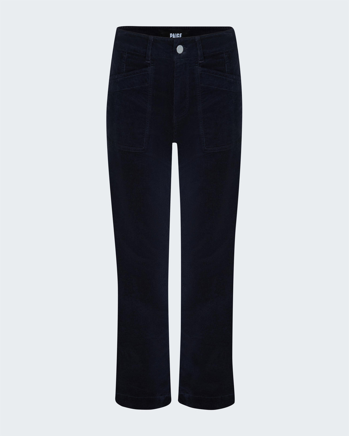 Quincy Ankle Straight Trouser in Navy Cord