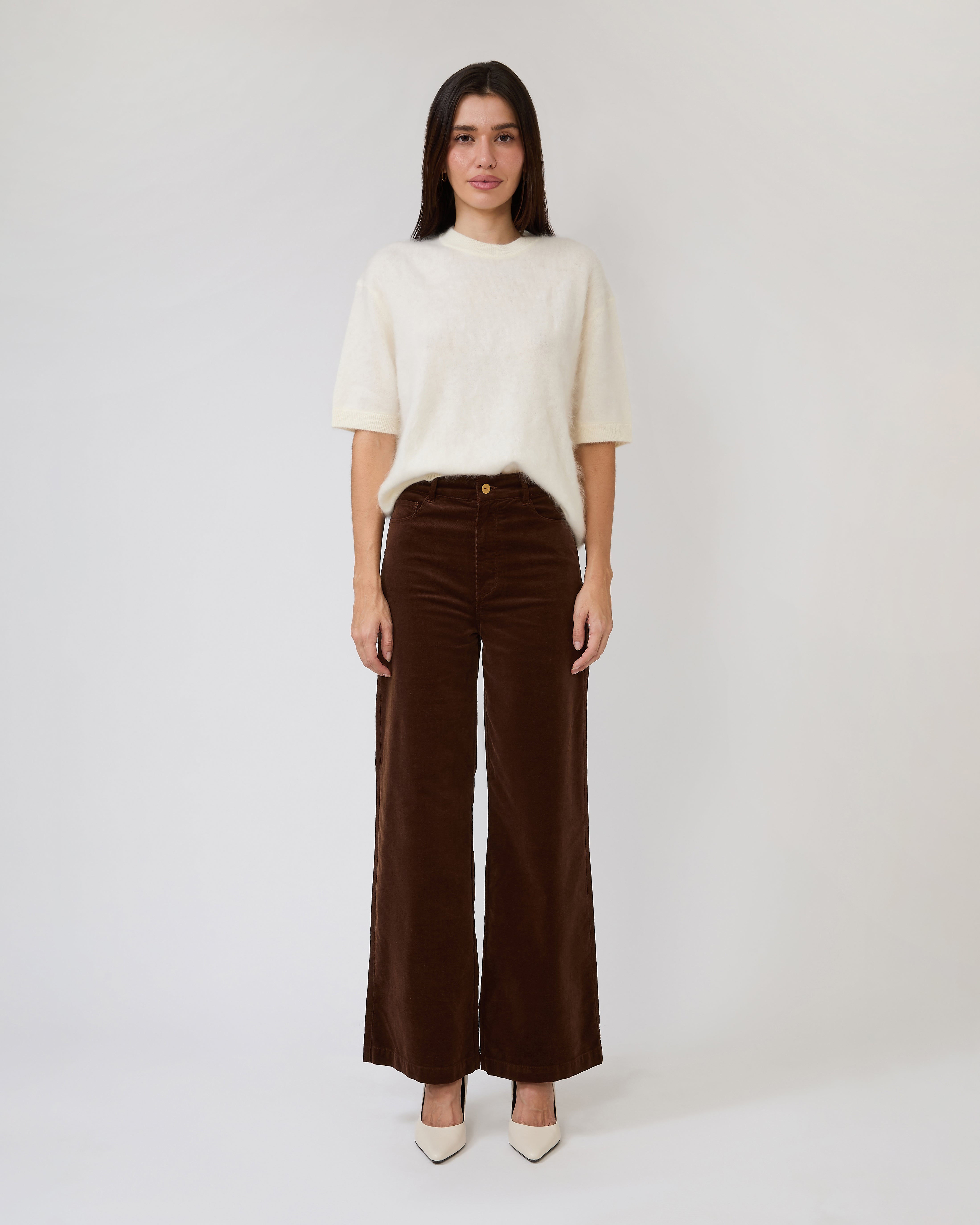 Oversized Brushed Tee in Jasmine