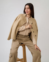 Windsor Jacket in Beige Chine