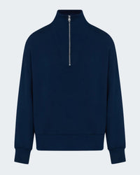 Hawley Half Zip Sweat in Navy