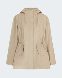 Orlen Short Rain Jacket in Light Taupe