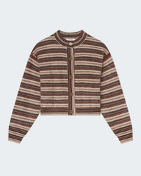 The Femme Cardigan in Sky Blue Multi