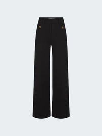 Slim Palazzo Trouser in Black