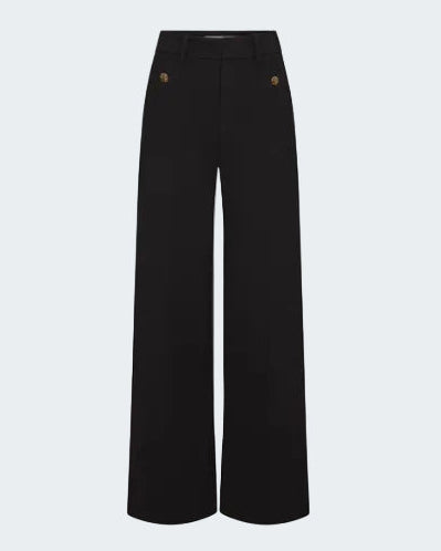 Slim Palazzo Trouser in Black
