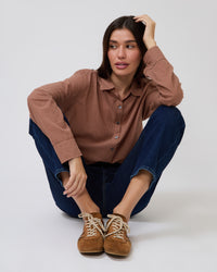 Bowie Shirt in Ginger Brown