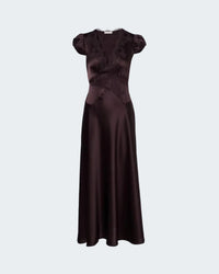 Coraline Dress in Equestrian Brown