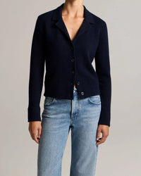 Double Face Cardi in Coastal