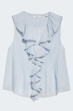 Hilda Top in Alice Blue