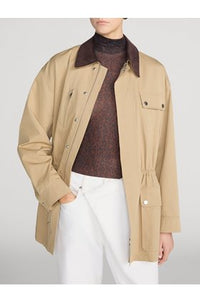 Twill Safari Jacket in Khaki