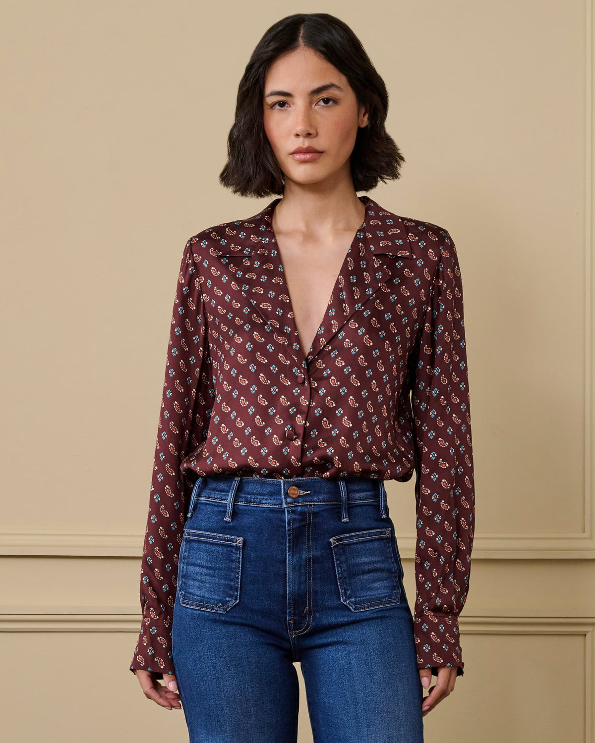 Dorsia Top in Deauville Paisley