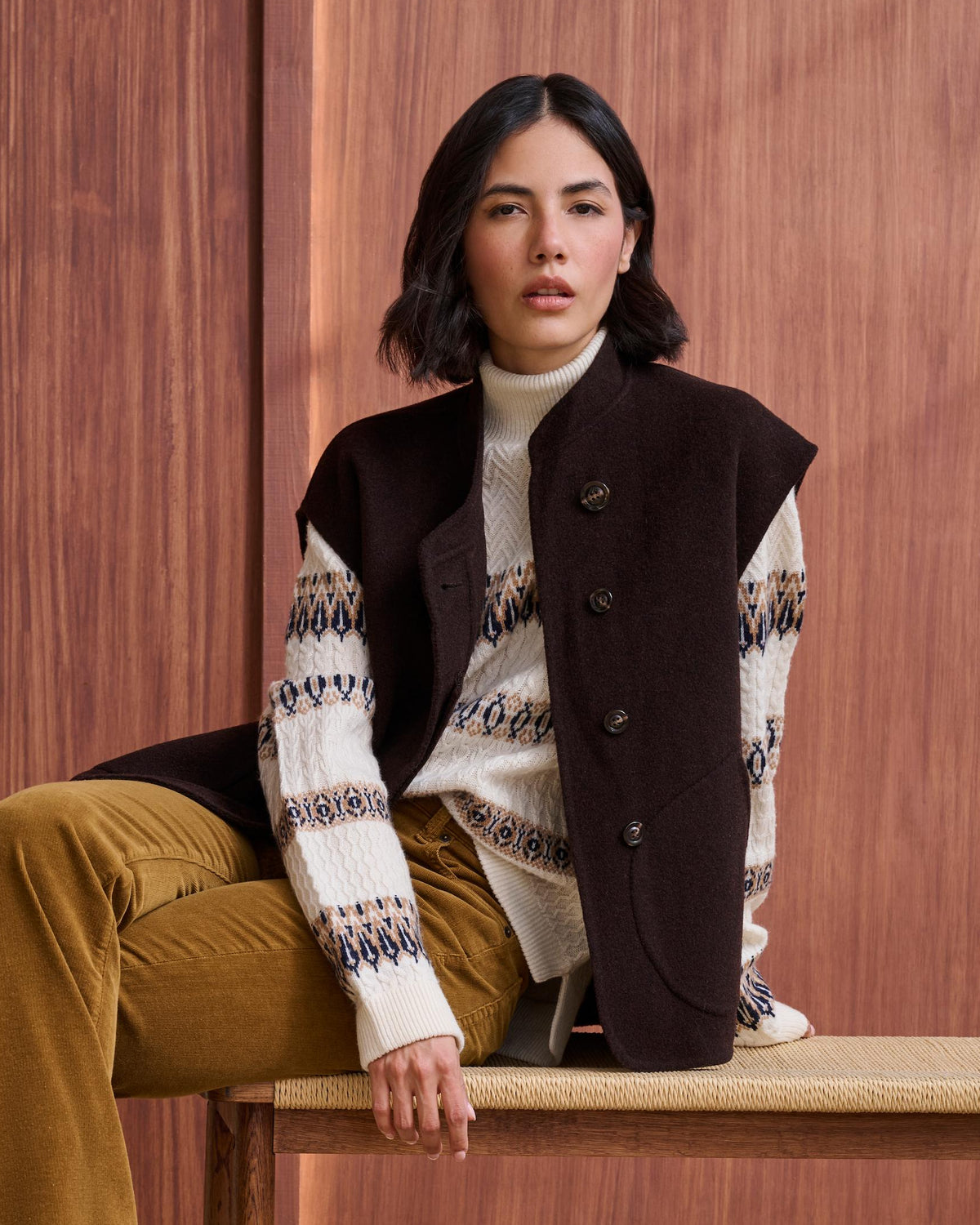 Adeline in Marron Fonce