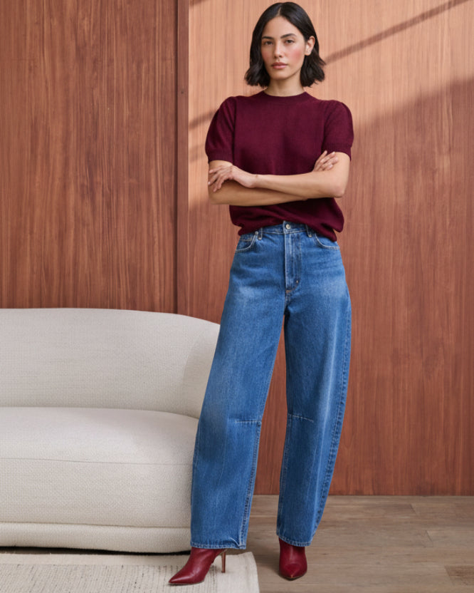 Miro Long Jean in Azure Blue