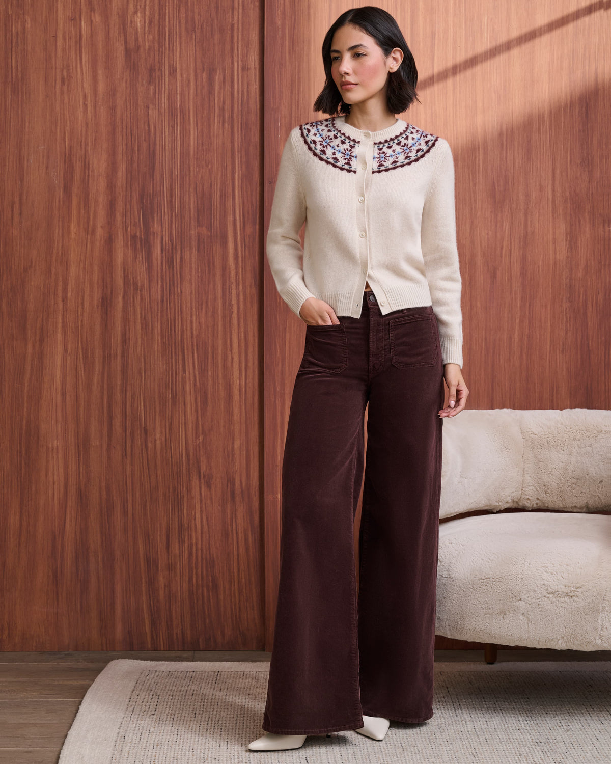 The Patch Pocket Undercover Sneak in Chocolate Brown Cord