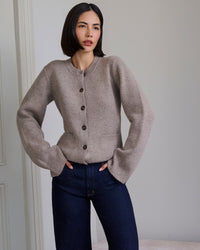 The Cooper Cardigan in Taupe