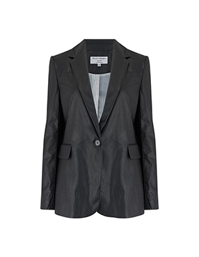 HELENE BERMAN - Carine Vegan Leather Jacket In Black
