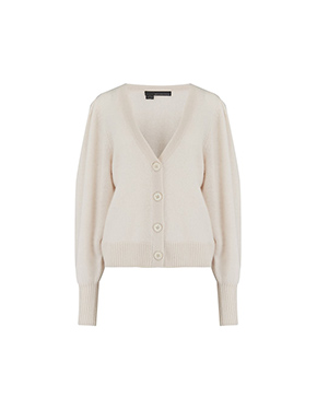 360 CASHMERE - Paisley Cardigan In Chalk