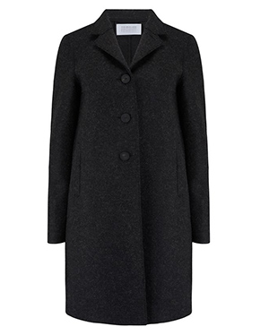 HARRIS WHARF LONDON - Boxy Coat In Anthracite