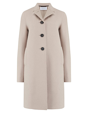 HARRIS WHARF LONDON - Boxy Coat In Almond
