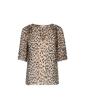 REBECCA TAYLOR - Pebble Leopard Blouse