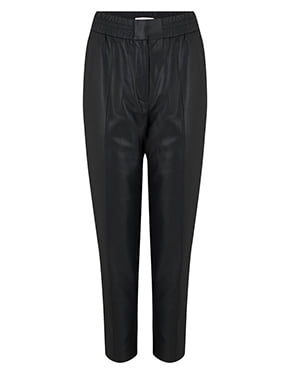 REBECCA TAYLOR - Vegan Leather Track Pant In Black