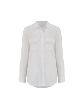 EQUIPMENT - Slim Signature Shirt In White