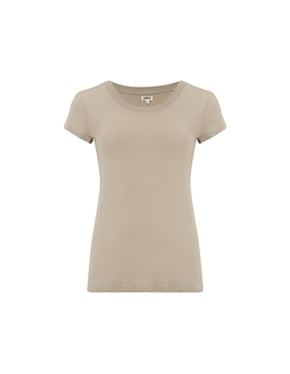 L'AGENCE - Corey Scoop Tee In Biscuit