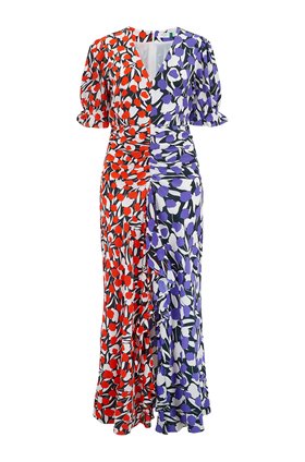 Rixo Ariel Dress in 80's Tulip