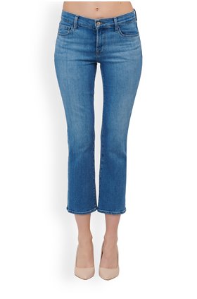 J Brand Selena Cropped Bootcut Jean in True Love
