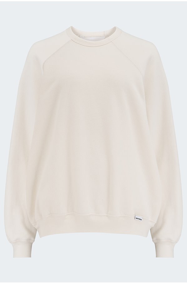 MOTHER THE BIGGIE CONCERT SWEATSHIRT IN CREAM