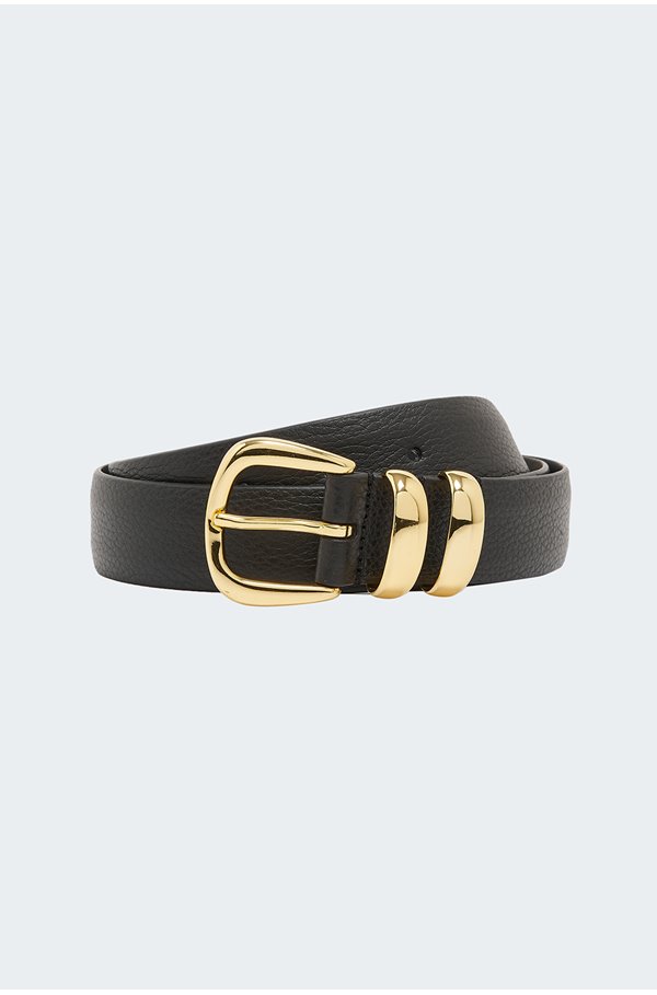Anderson's Double Western Hermes Belt In Black In Black